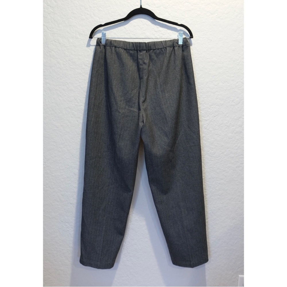 Aritzia The Group Babaton Jimmy Pant Drawstring Trouser Size L Herringbone Gray - Picture 3 of 8